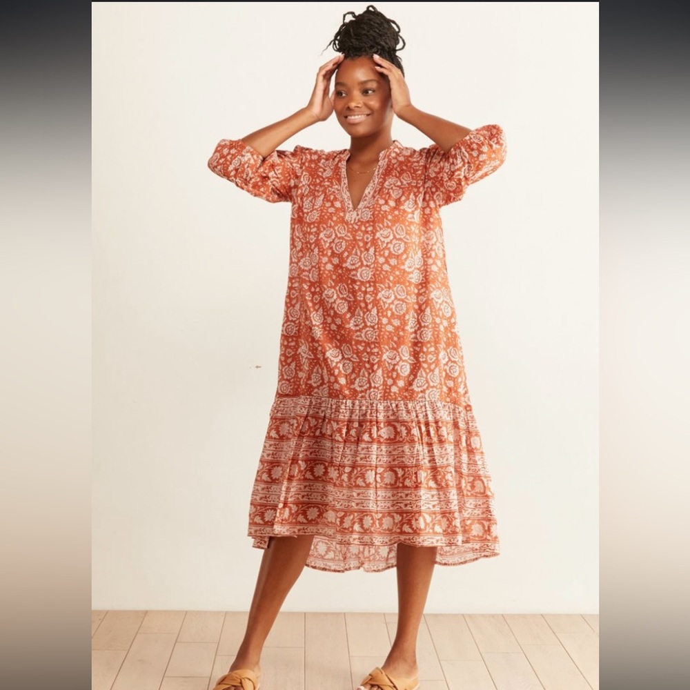 GUC Cleobella Terracotta Floral Maxi
